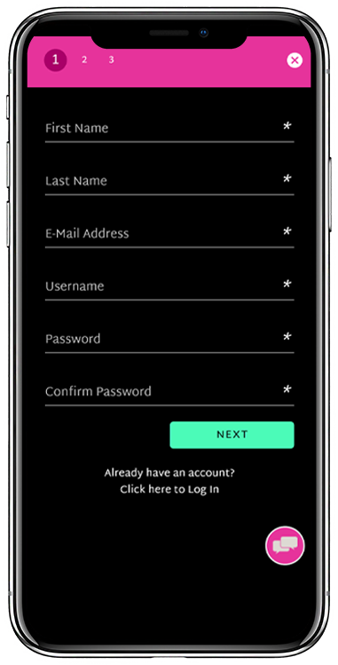 Uptown Pokies Casino account registration form on your mobile phone