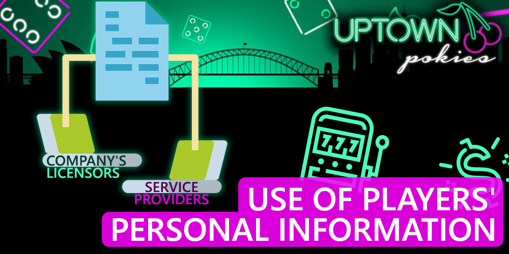 use of personal information of Uptown Pokies casino players